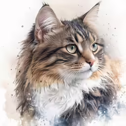 a cat with a furry look on its face