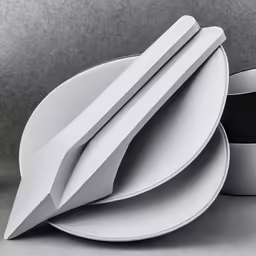 three plates stacked on top of each other
