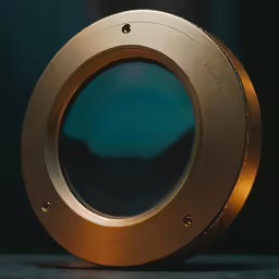 a circular light in the shape of a porthole