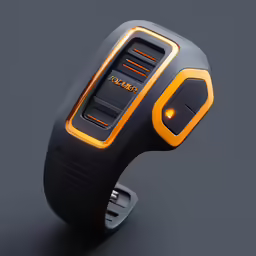 an electronic device with the lights on