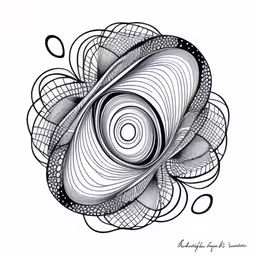 an intricate drawing in a pen by hand