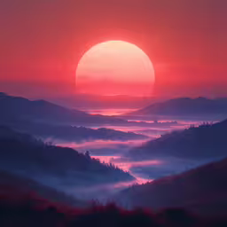 there is a large sun that is in the sky