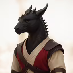 a statue of a dragon dressed in armor