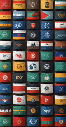 many hats are lined up and placed together
