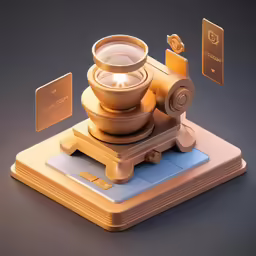 a close up of a device that has a candle on it