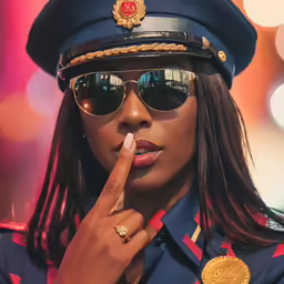 a person in a uniform that is smoking