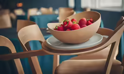this is a close up of some strawberries in a bowl