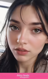a close up of a person wearing a face makeup