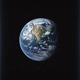 a view of earth from space during the day