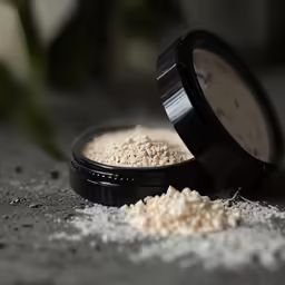 a couple of powdered items that are on the ground