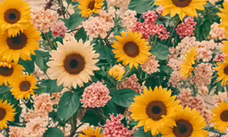 many flowers that are in a garden