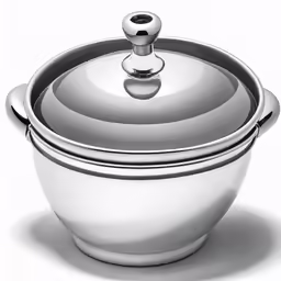 an oval dish is shown with a metal lid
