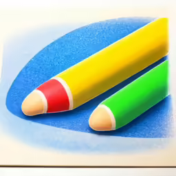 a pair of pencils that are sitting on a piece of paper
