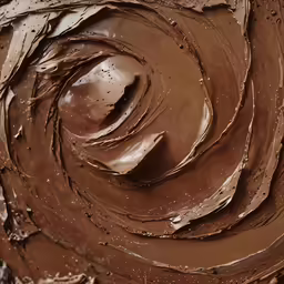 chocolate swirl in the middle of the chocolate