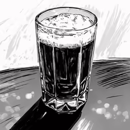 a beer mug with foam and some liquid inside
