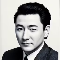 a man with a black tie is smiling for the camera