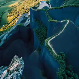 aerial view from an air plane looking at the earth