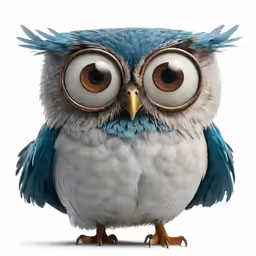an adorable bird with big eyes is photographed