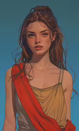 a painting of a woman wearing a shawl