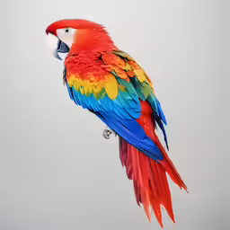 this colorful bird is perched on top of a perch