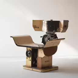the large machine has wheels on the top