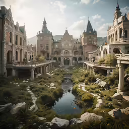 this is an artistic view of a water place