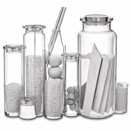 salt, sugar and pepper shakers and a salt shaker