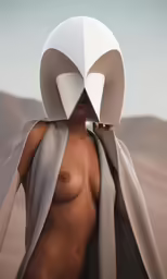 an evil creature is wearing a scarf around its neck