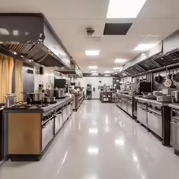 this kitchen has all steel appliances in it