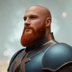 an image of a man in armor looking to the side