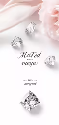 a poster showing different jewels on display