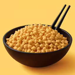 an abstract image of bowl of food with spoon