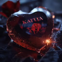 a chocolate heart shaped with the name of the state