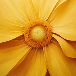 the center section of a large flower