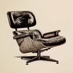 an image of a black leather chair