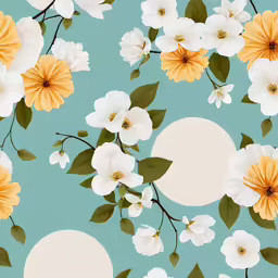 the pattern has large yellow and white flowers