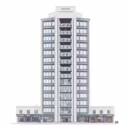 a building that has some windows on it
