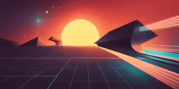 an alien city with a sci - fiish feel
