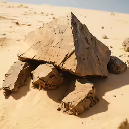a large piece of wood sitting on the ground