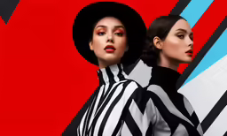two women are wearing hats and scarves