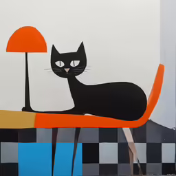 this painting is called kitty on the table