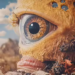 an unusual creature is shown in this picture