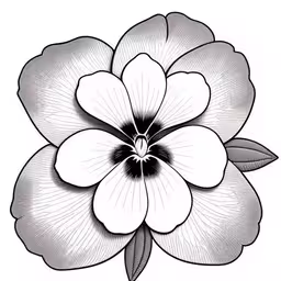 a large white flower with green leaves,a large white flower is in a black and white image