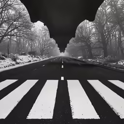 the view from a highway on an empty road