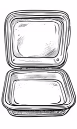 this is an illustration of two take out containers