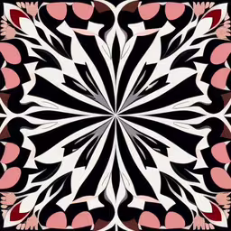 an artistic design made from an illustration of an flower