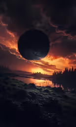 an incredible photo of a planet in the sky