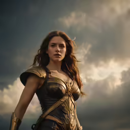 the avengers - themed character, captain america, stands in front of clouds