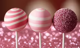 three candy candies sit next to each other