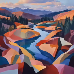 an image of a colorful painting that has been painted
